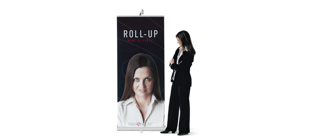 Roll-up (stativ og dug) INDENDØRS