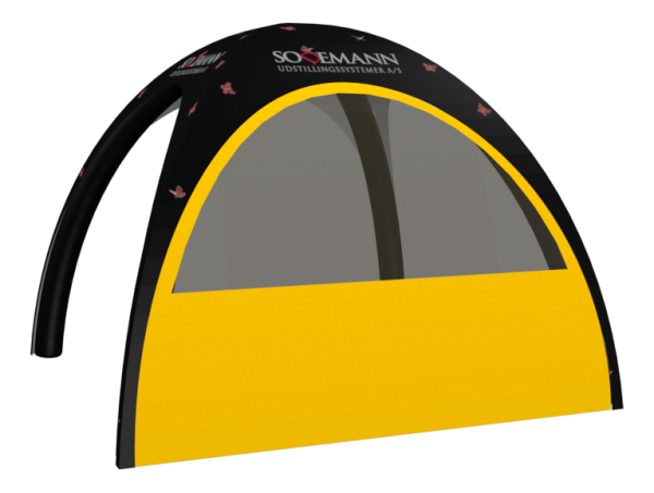Airtent - 3 meter wall with window - Yellow