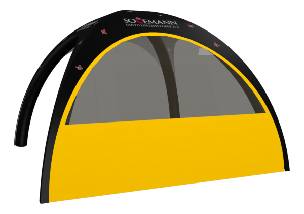 Airtent - Teltside 4 meter med vindue - Gul