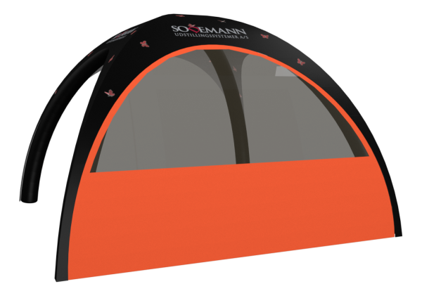  Airtent - 4 meter wall with window - Orange