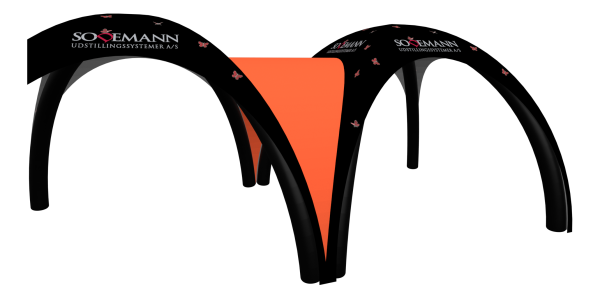  Airtent - Connect wall for 6 meter tent - Orange